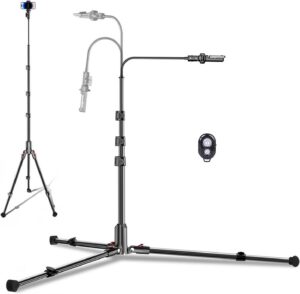 CAMBOFOTO 84″ Phone Tripod, T...