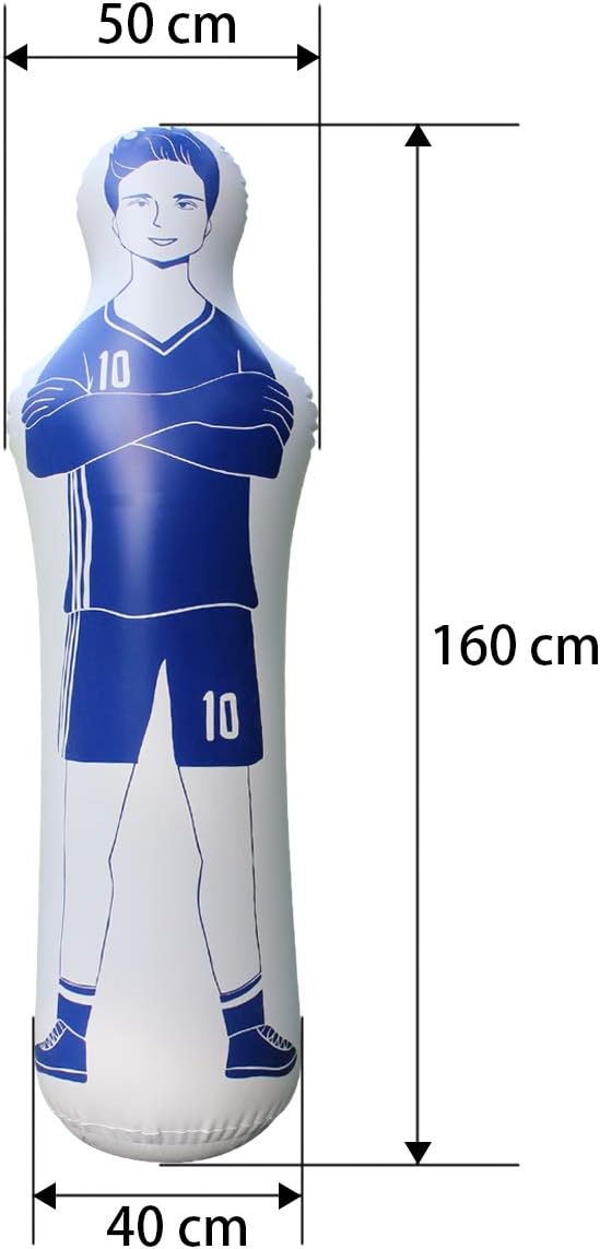 ZHUYNXIR Inflatable Soccer Dummy, Soccer Training Equipment, Inflatable Dummy Goalkeepr Air Mannequin Free Kick Wall Goalkeeper Defender Training for Children Adults - Image 2