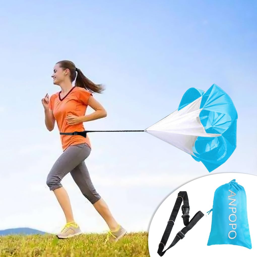 Bfsmile Running Speed Training 56" Parachute with Adjustable Strap, Free Carry Bag. Speed Chute Resistance Running Parachute for Kids Youth and Adults - Image 2