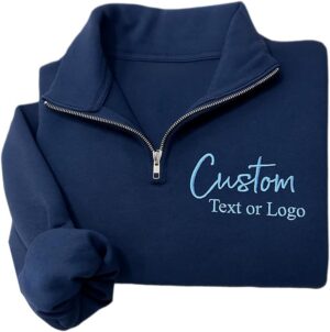 Personalized Logo Quarter Zip Sweat...