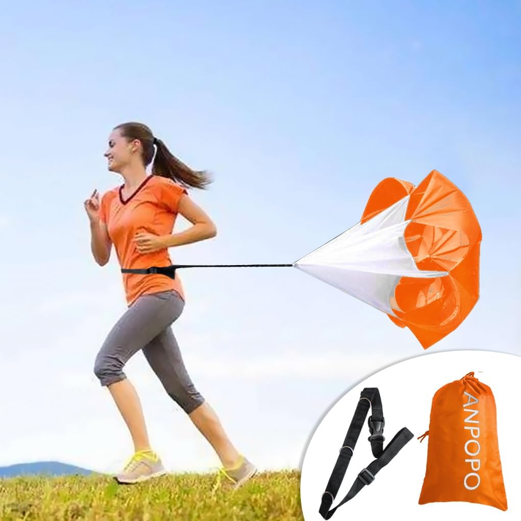Bfsmile Running Speed Training 56" Parachute with Adjustable Strap, Free Carry Bag. Speed Chute Resistance Running Parachute for Kids Youth and Adults - Image 2