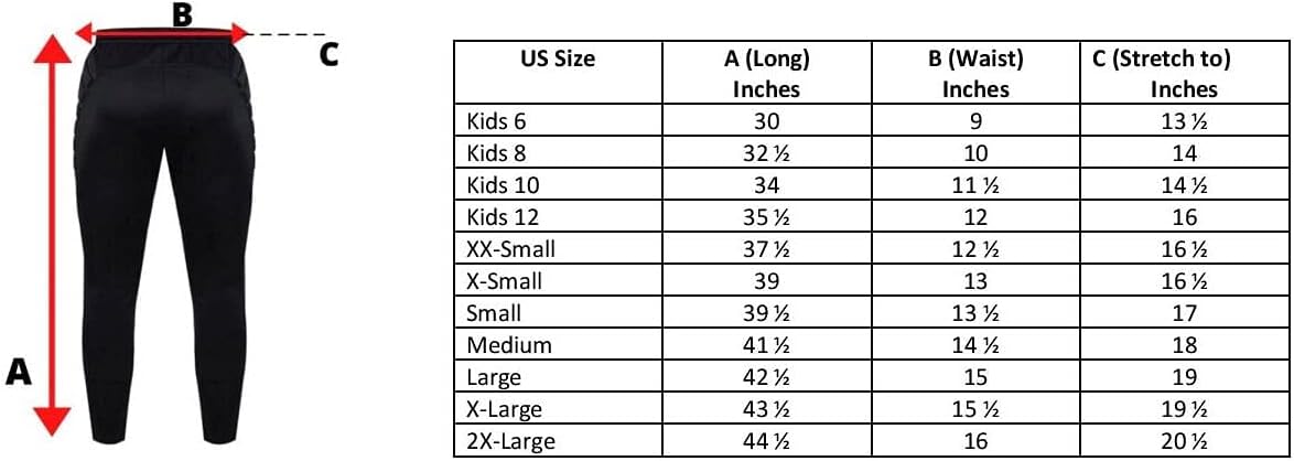 KELME Soccer Goalkeeper Pants Pro with Protection Pads – Padded Soccer Goalie Pants – Kids, Youth and Adults Sizes - Image 2