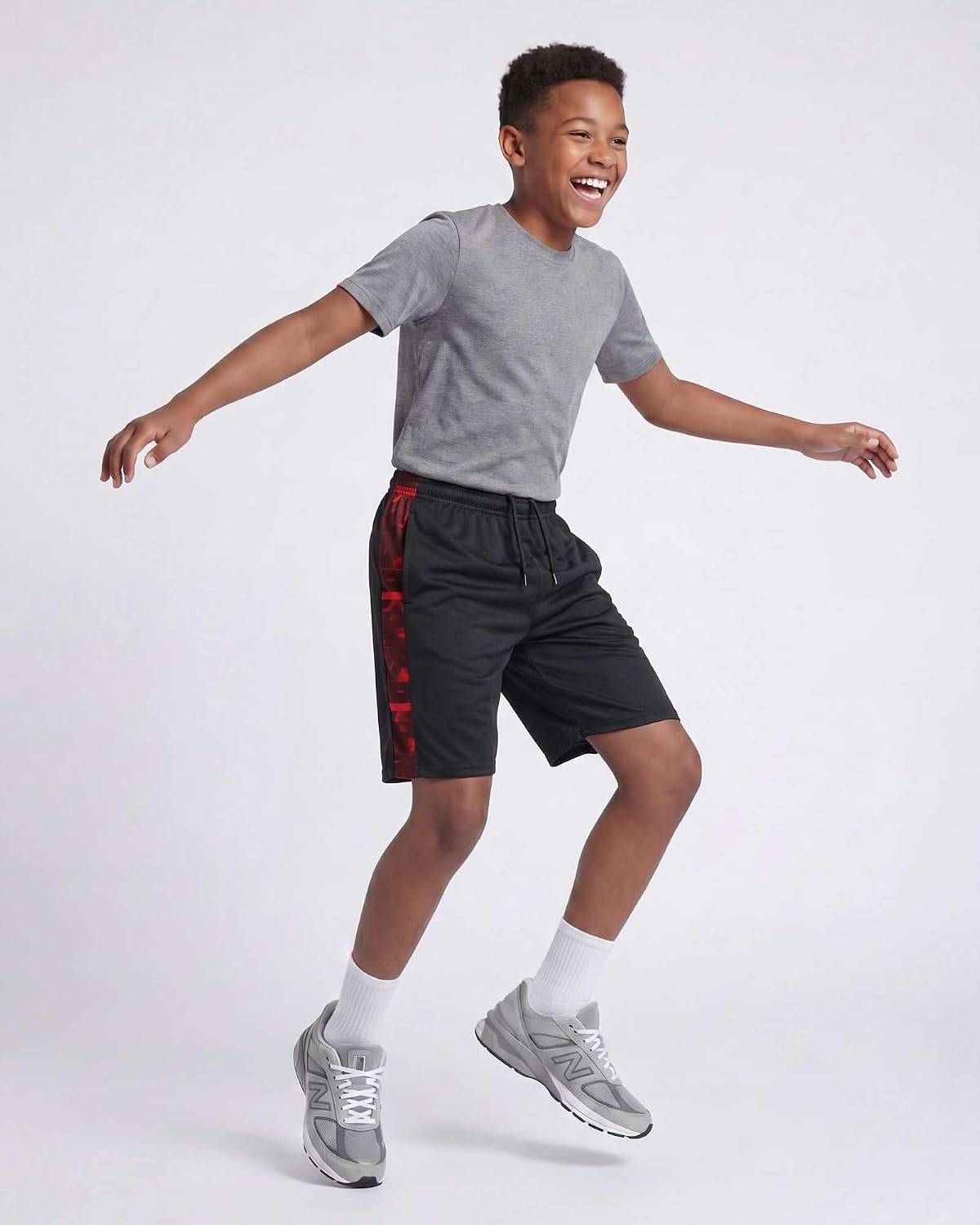 5 Pack Boys' Mesh Athletic Shorts Basketball Kids Soccer Sports Pockets | Available In Sizes 4-18, Youth, Quick Dry, Moisture Wicking, Gym, Running, Baseball, Football, School, Summer, Activewear - Image 3