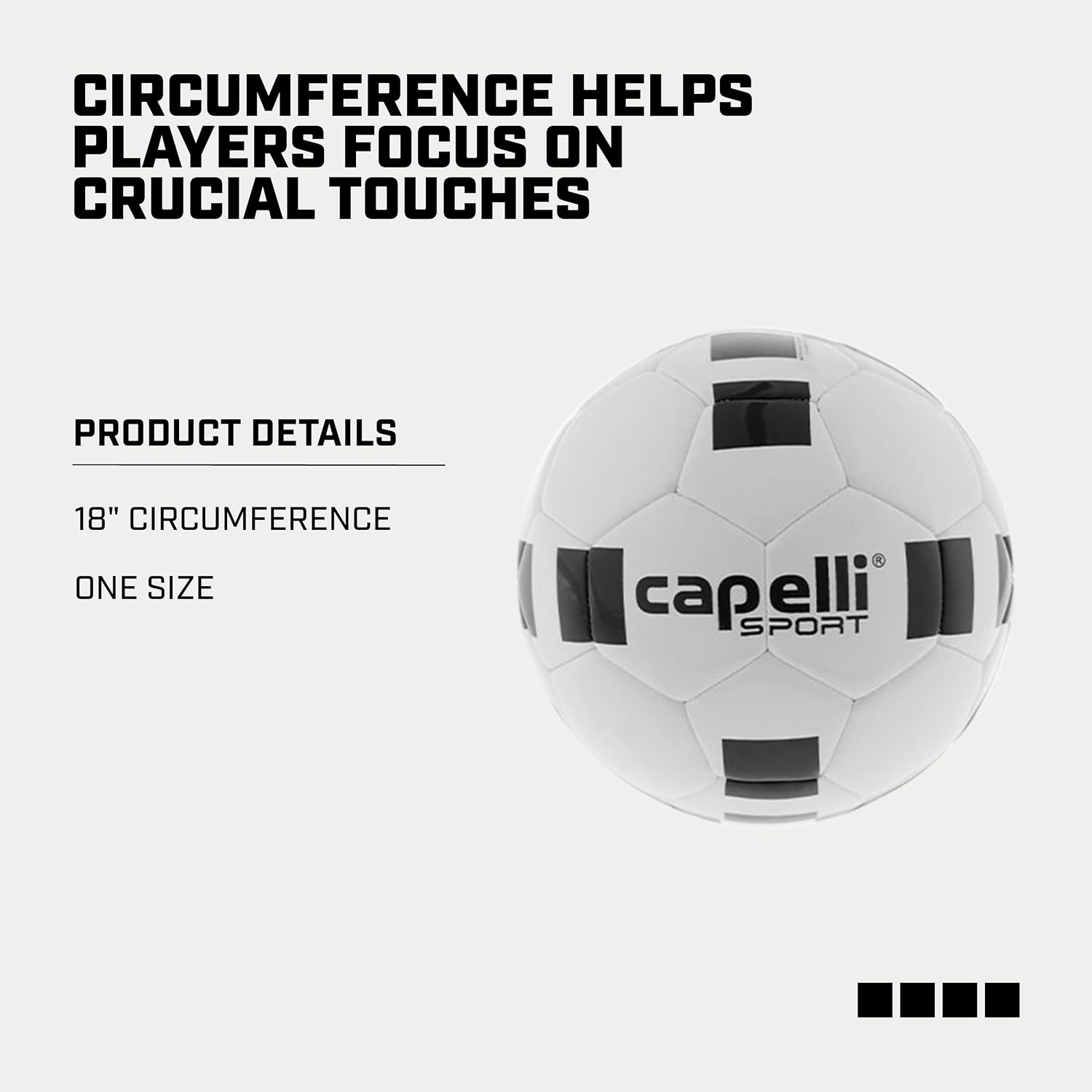 Capelli Sport Soccer Ball Sizes 4, 5 and Mini for Training, Practice Drills and League Play, Youth and Adult - Image 3