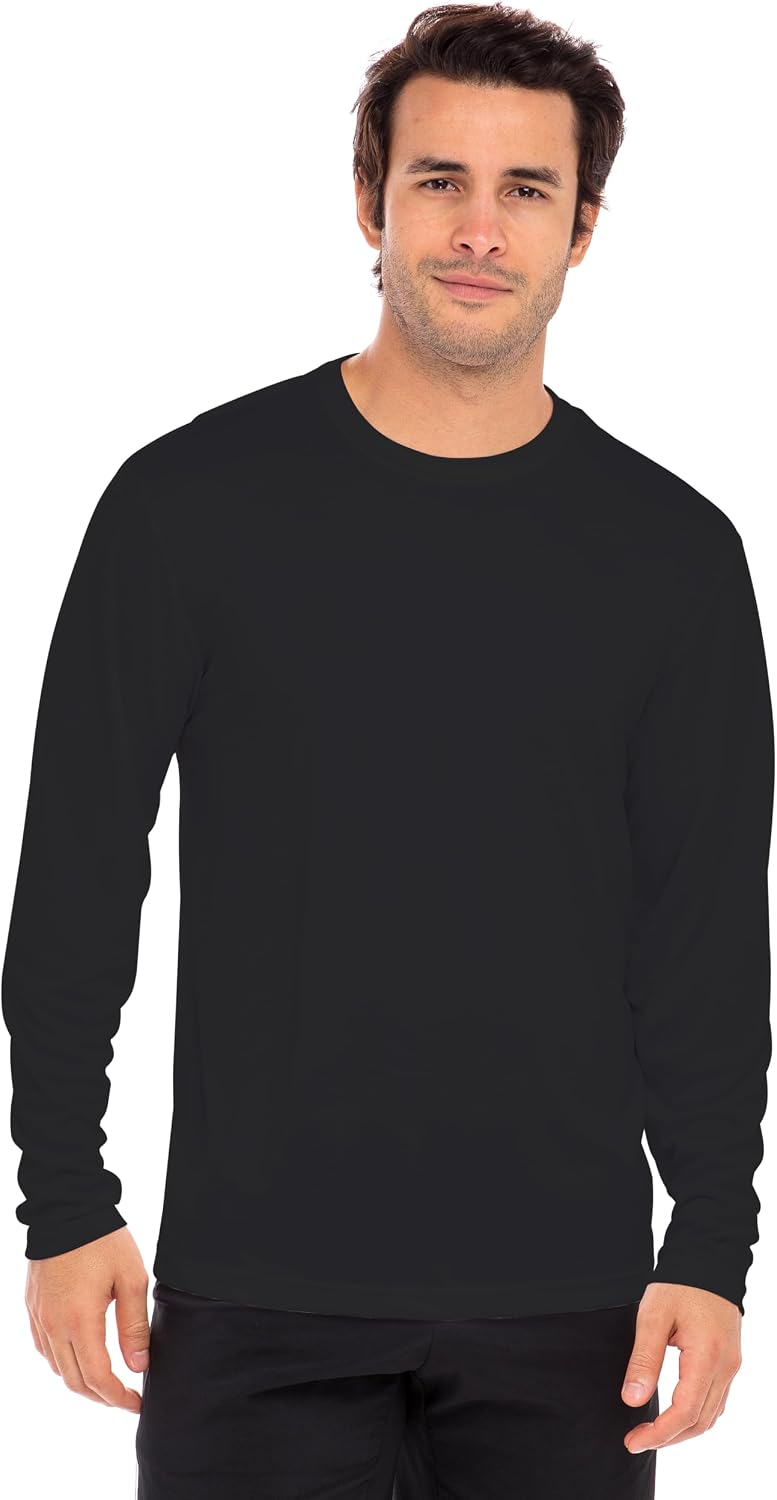 Men's Long Sleeve Moisture Wicking Athletic Shirts, Dry Fit Long Sleeve UV Protection Shirts Men for Workout, Running, Hiking - Image 2