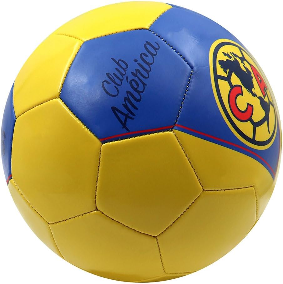 Voit Club América Size 5 Soccer Ball - Officially Licensed Liga MX Merchandise with Heritage Amarillo Design- 32-Panel Machine-Stitched Pro Soccer Ball for True Ball Flight- Ideal Gift for USA Fans - Image 4
