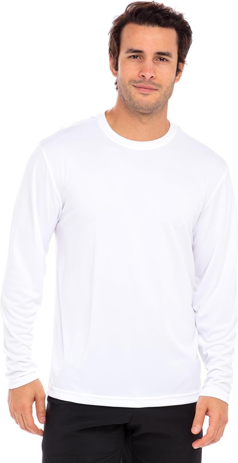 Men's Long Sleeve Moisture Wicking Athletic Shirts, Dry Fit Long Sleeve UV Protection Shirts Men for Workout, Running, Hiking - Image 2