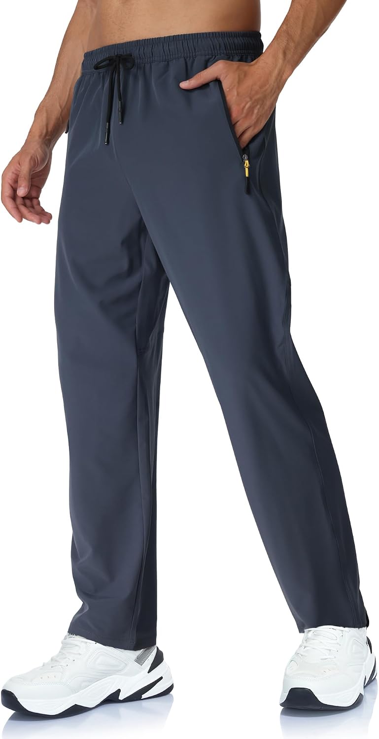 Rapoo Mens Lightweight Hiking Pants Quick Dry Stretch Joggers for Running Workout Casual - Image 2