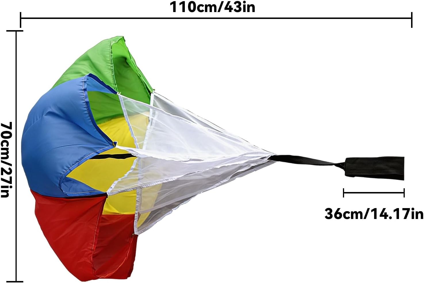 Kids Speed Training Resistance Parachute Running Training Equipment Small | for Youth Athletes Track and Field Sprint Football Softball Soccer Baseball Basketball Swim Agility Train Workout - Image 8