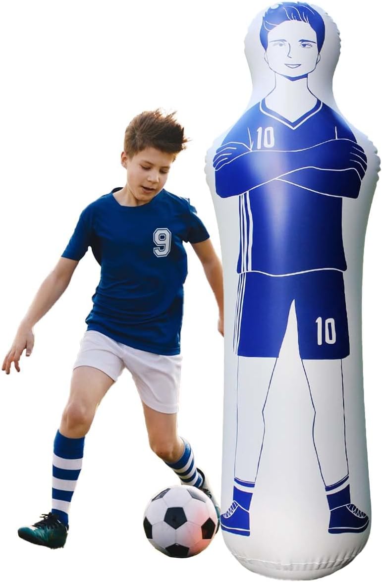ZHUYNXIR Inflatable Soccer Dummy, Soccer Training Equipment, Inflatable Dummy Goalkeepr Air Mannequin Free Kick Wall Goalkeeper Defender Training for Children Adults - Image 9