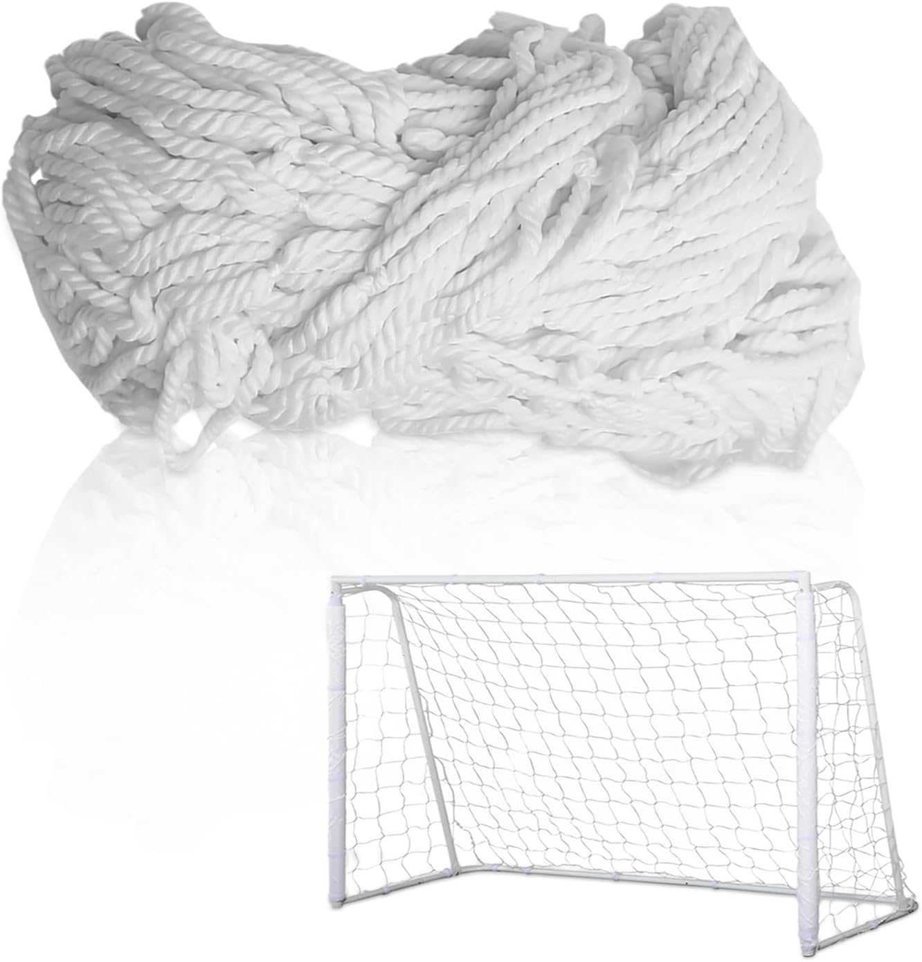 Soccer Goal Net, Soccer Replacement Goal Nets Sports Soccer Goal Post Net Full Size Football Goal Post Netting for Sports Match Training