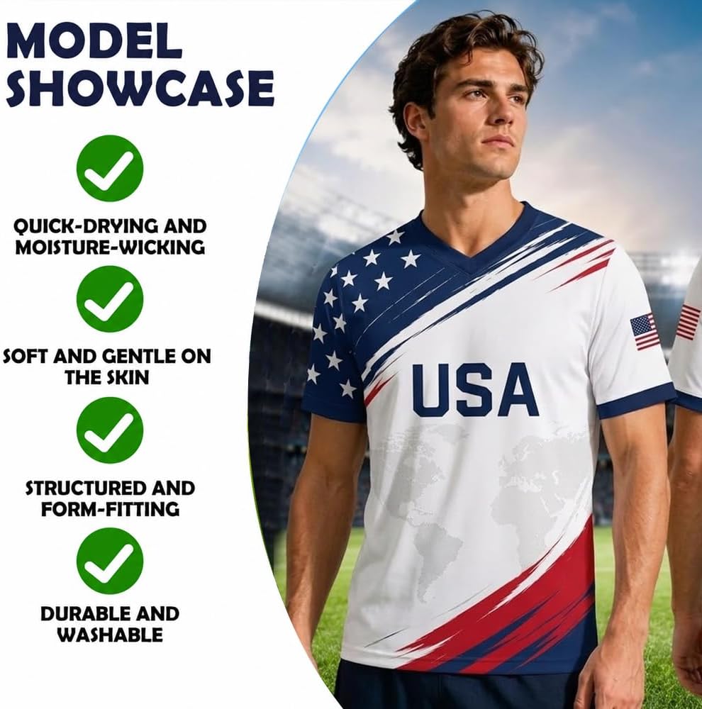 Custom National Soccer Jersey 2026 for Men Women Kids, Personalized Flag Design Name Number Gift for Fans Jerseys - Image 4