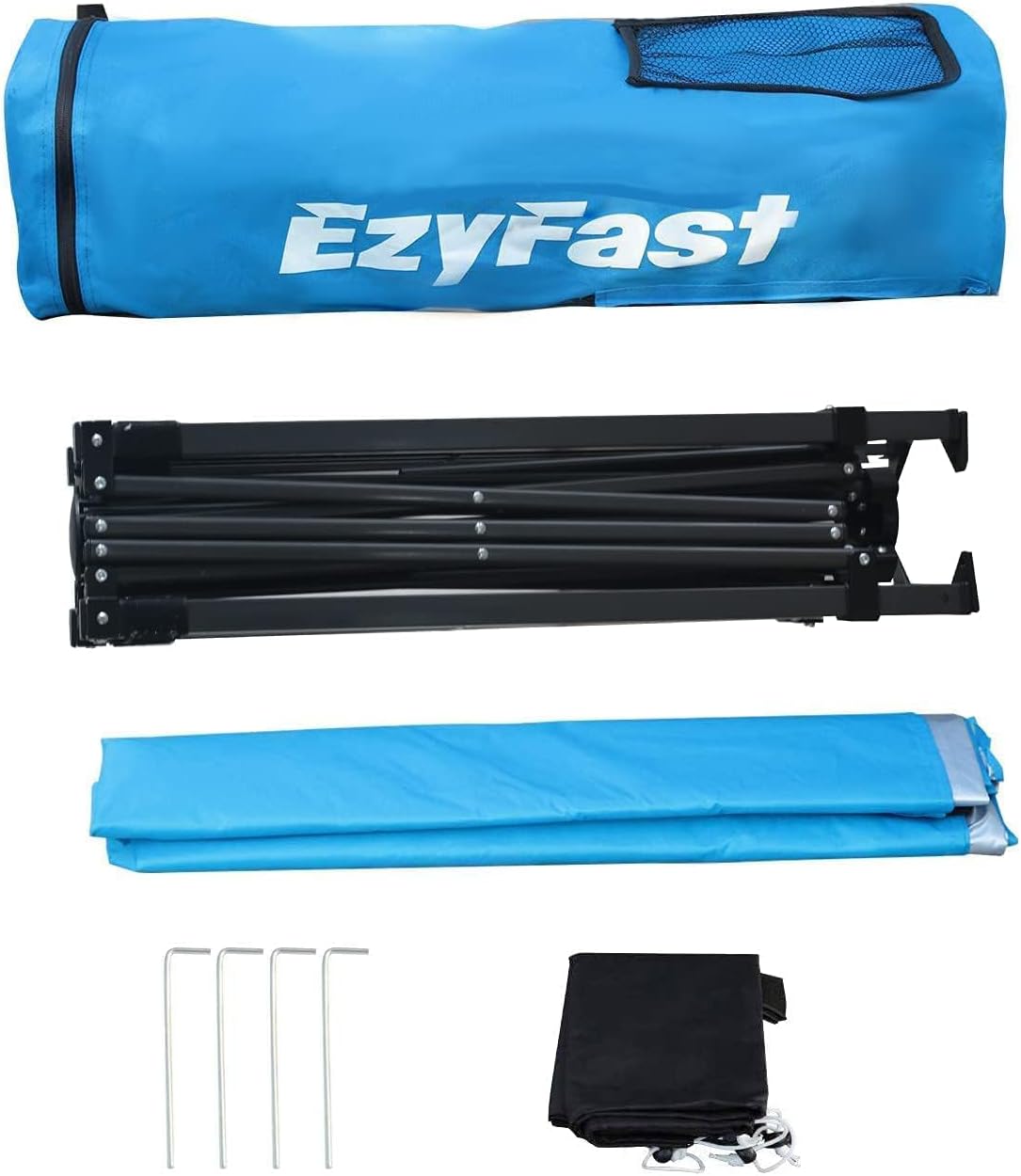 Ultra Compact Backpack Canopy, Pop Up Shelter, Portable Sports Cabana, 7.5 x 7.5 ft Base / 6 x 6 ft top for Hiking, Camping, Fishing, Picnic, Family Outings - Image 8