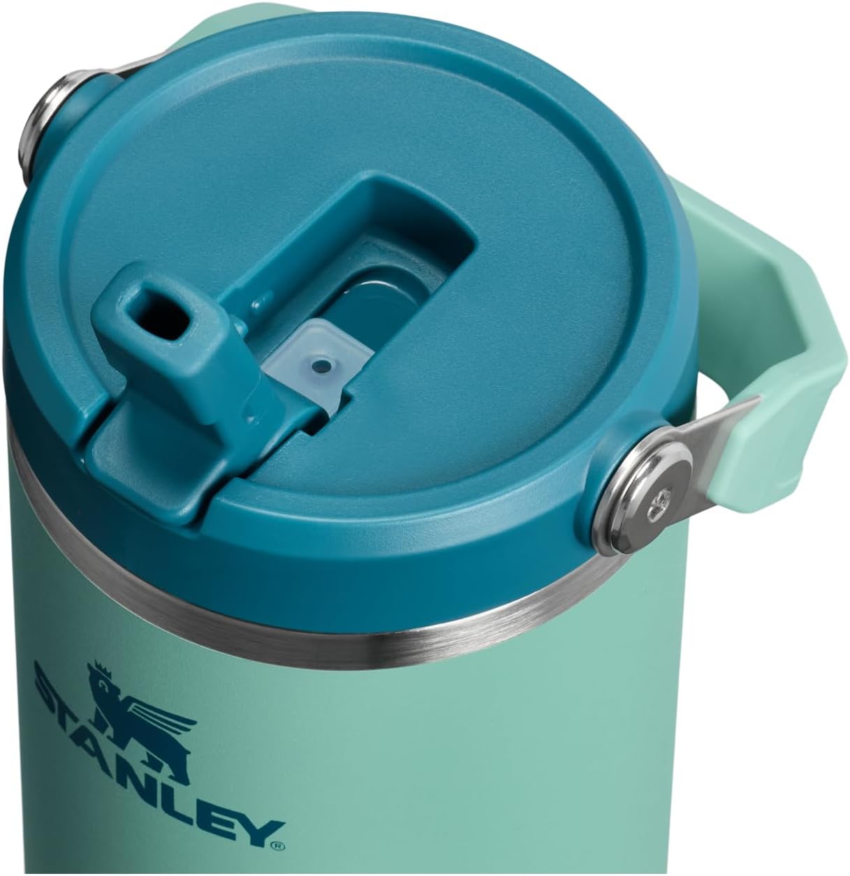 STANLEY IceFlow 2.0 Flip Straw Tumbler, 30 oz, Spring Green | Easy Carry Handle | Twist On Lid and Flip Up Straw | Leak Resistant Water Bottle | Insulated Stainless Steel | BPA-Free - Image 2