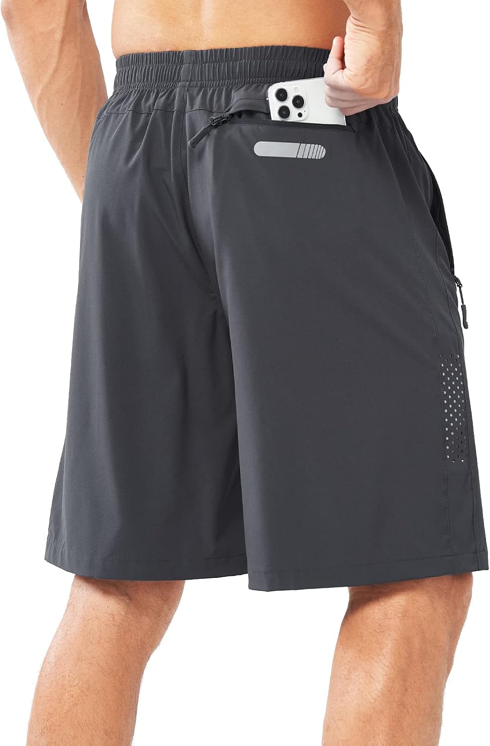 NORTHYARD Men's Athletic Running Shorts Gym Workout 7"/9"/5" Quick Dry Lightweight Sports Basketball Tennis 3 Zipper Pockets - Image 2