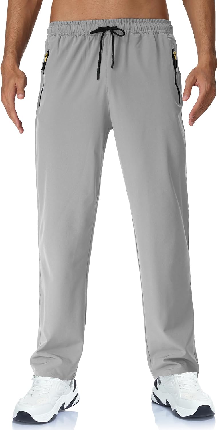 Rapoo Mens Lightweight Hiking Pants Quick Dry Stretch Joggers for Running Workout Casual - Image 3