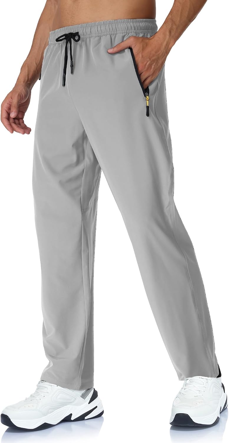 Rapoo Mens Lightweight Hiking Pants Quick Dry Stretch Joggers for Running Workout Casual