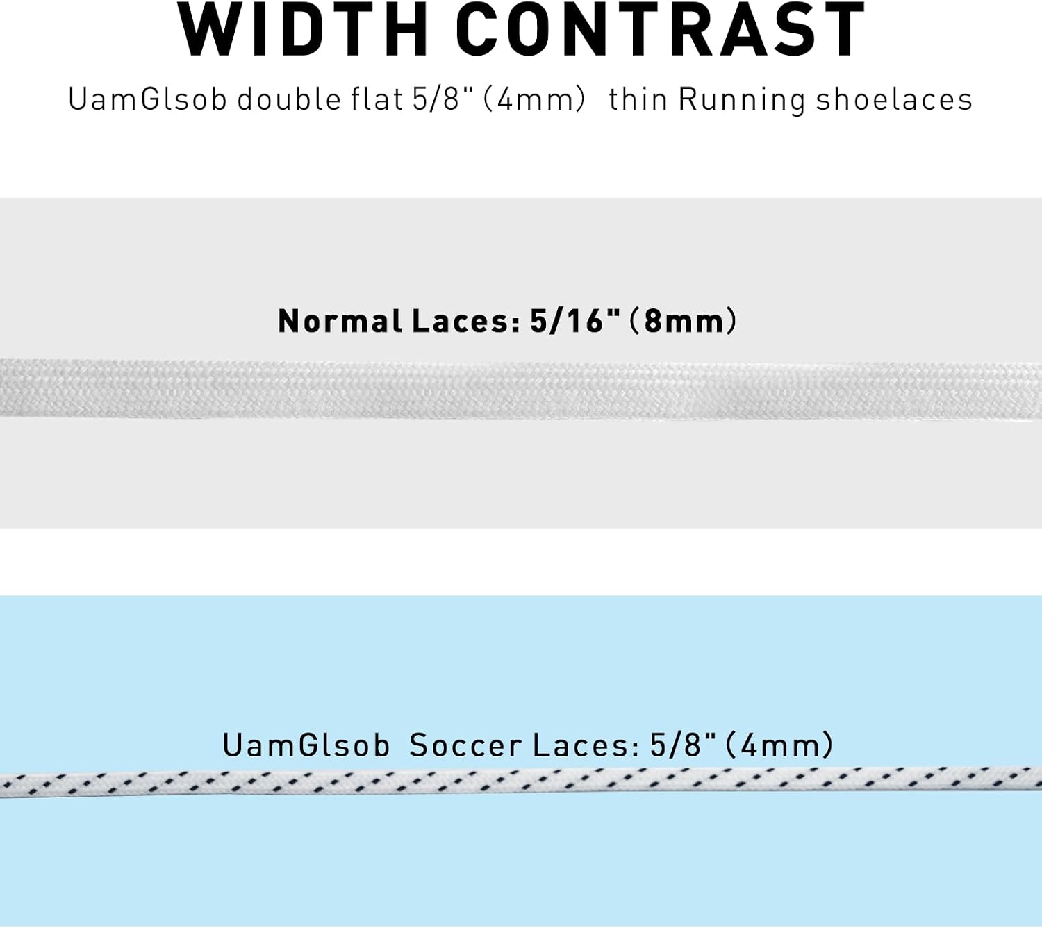 UamGlsob 4MM Soccer Shoelaces for Mercurial Vapor/Superfly Shoes, Lightweight No-Fray Polyester Replacement Football Laces - Image 4