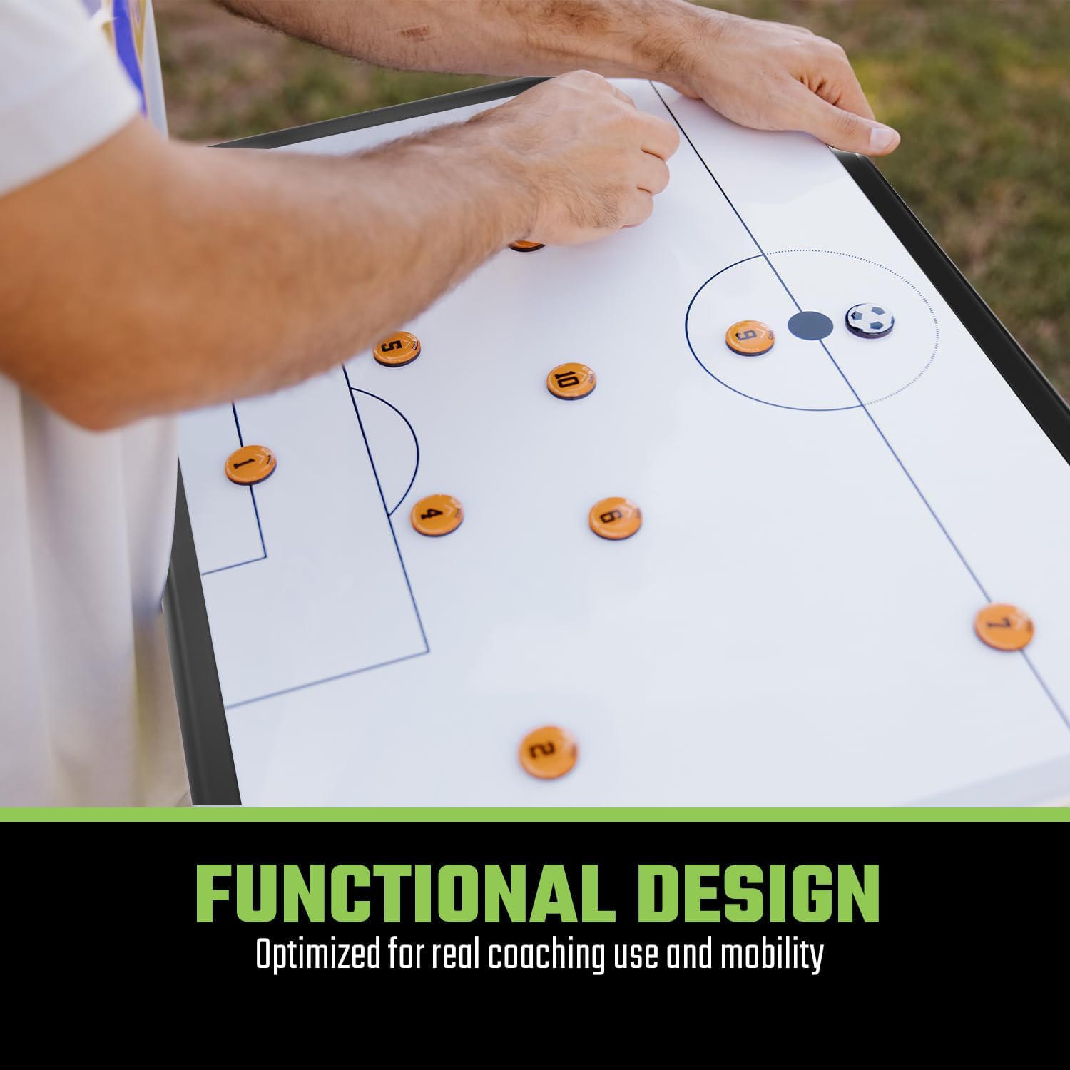 SCOPRO Soccer Coaching Magnets, Numbered Magnetic Player Markers for Soccer Coaching Board and Dry Erase Board Training, Navy - Image 5