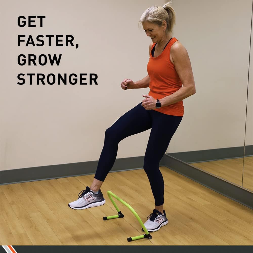 Body Sport Adjustable Athletic Speed Training Hurdles, Jumping & Speed Training Fitness Equipment, Hurdles for Track & Field, Basketball, Soccer & More, Set of 5 - Image 6