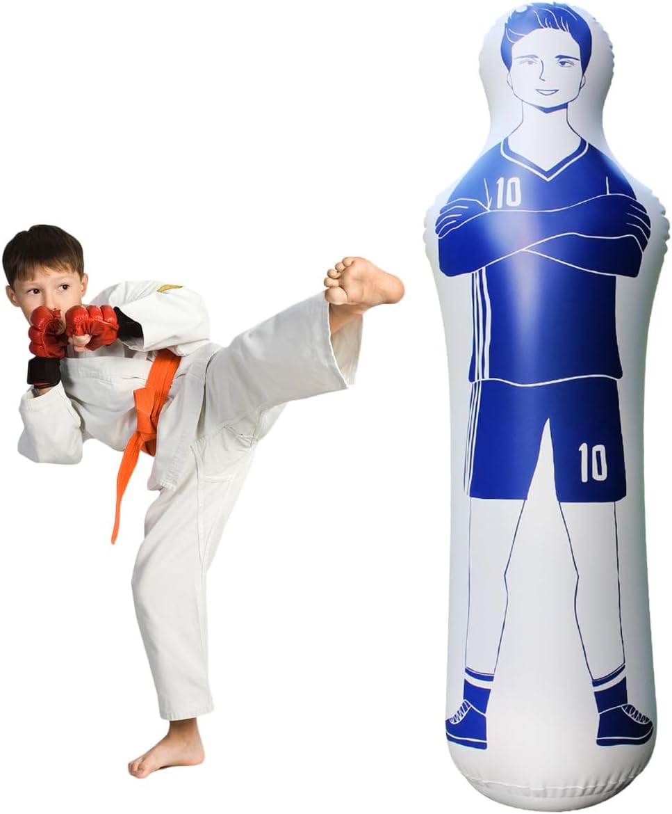ZHUYNXIR Inflatable Soccer Dummy, Soccer Training Equipment, Inflatable Dummy Goalkeepr Air Mannequin Free Kick Wall Goalkeeper Defender Training for Children Adults - Image 8