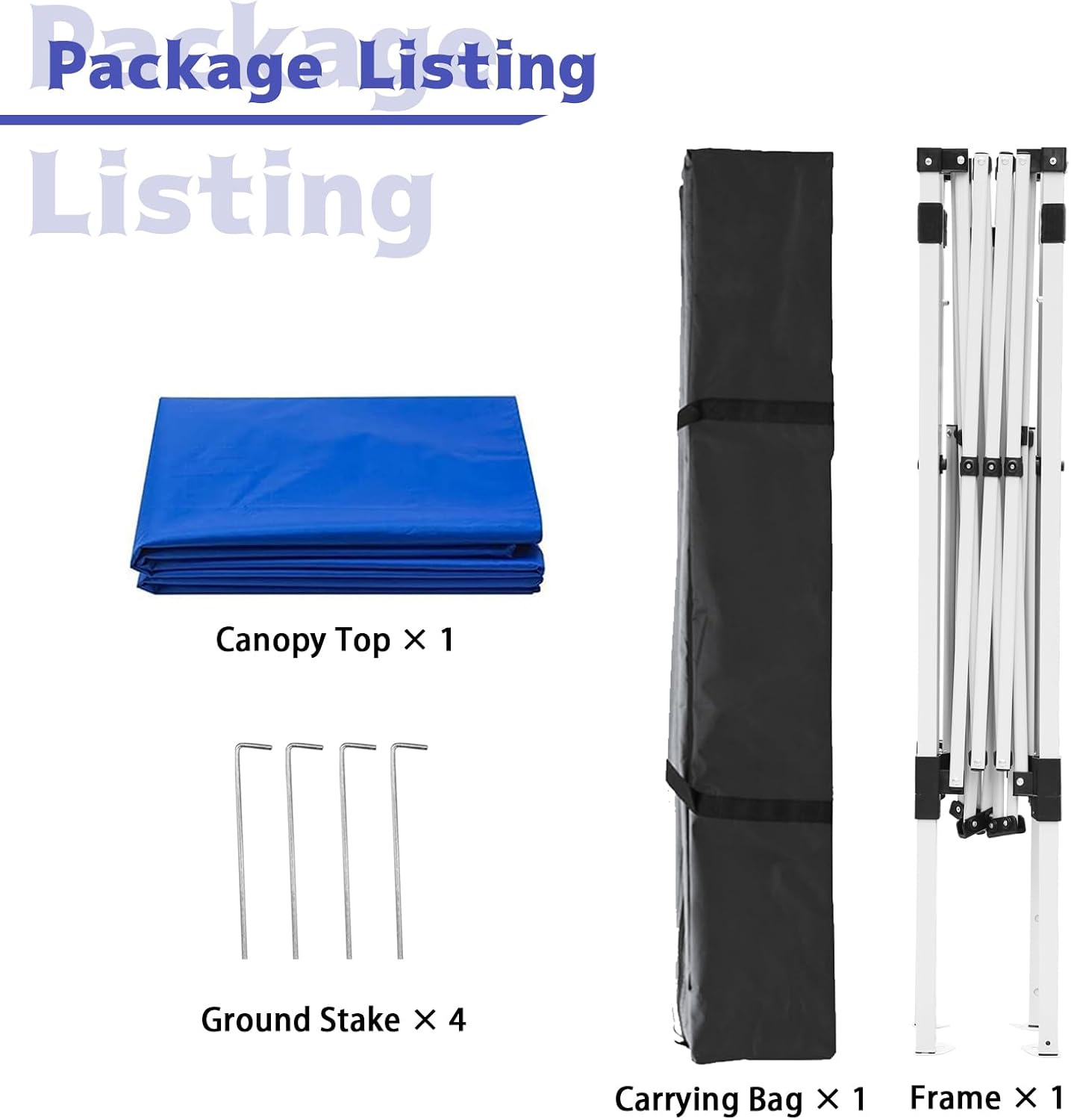 10x10FT Slant Leg Pop Up Canopy Tent, Portable Outdoor Shelter | 10x10FT Base 8x8FT Top, Adjustable Heights, Instant Shelter with Carrying Bag for Patio Deck Garden and Beach - Image 6