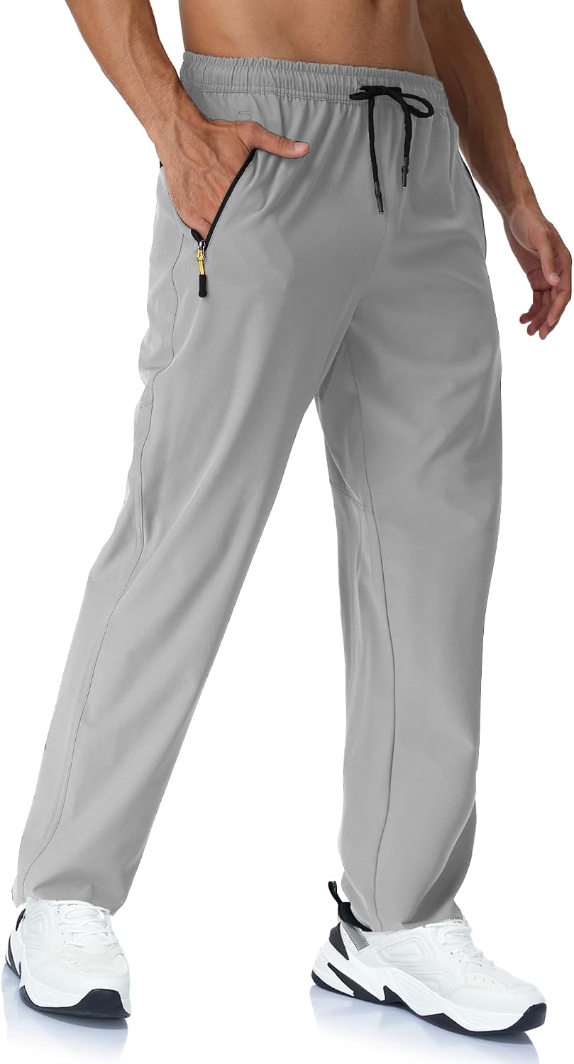 Rapoo Mens Lightweight Hiking Pants Quick Dry Stretch Joggers for Running Workout Casual - Image 2