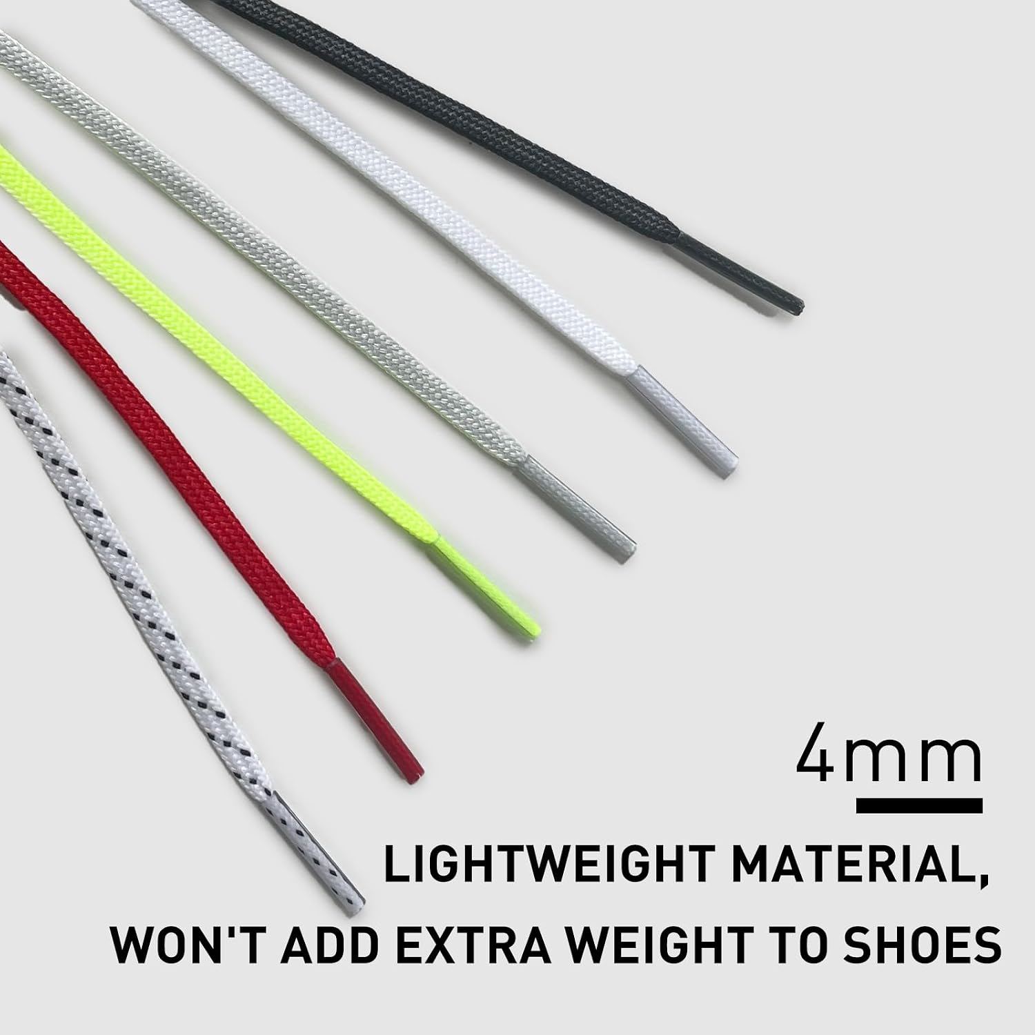UamGlsob 2 Pairs Soccer Cleats Shoe Laces for Mercurial Shoe, 5/32"(4mm) Thin Football Shoelaces Replacement for Sneaker - Image 5