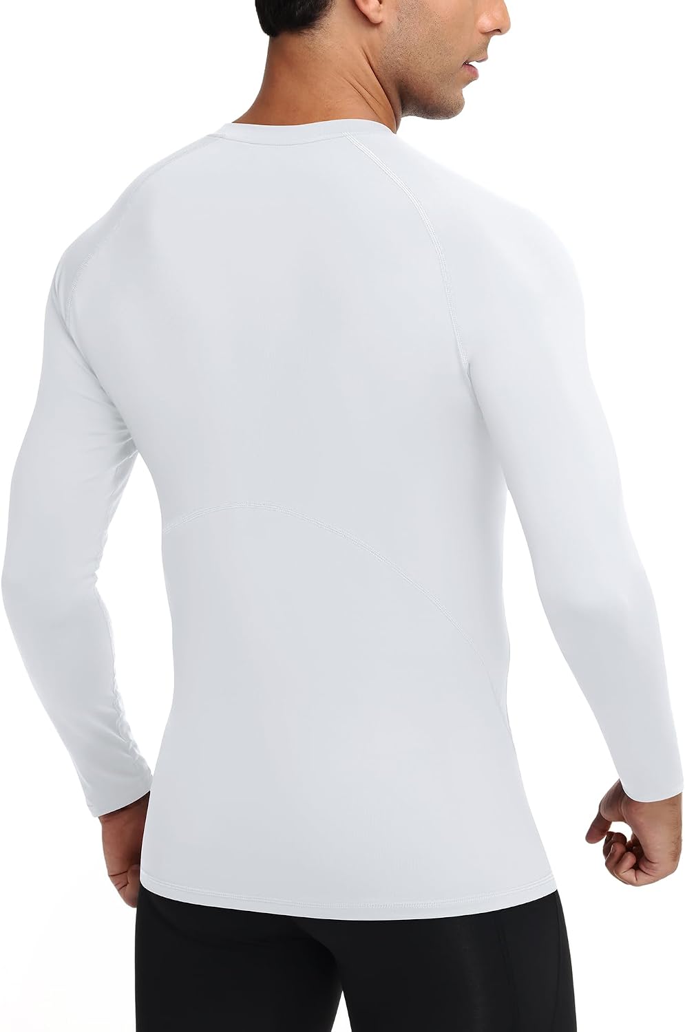 Moozava Mens Compression Shirt Long Sleeve Quick Dry Athletic Workout Gym T-Shirt SPF Running Top Sport Undershirt Base Layer - Image 3