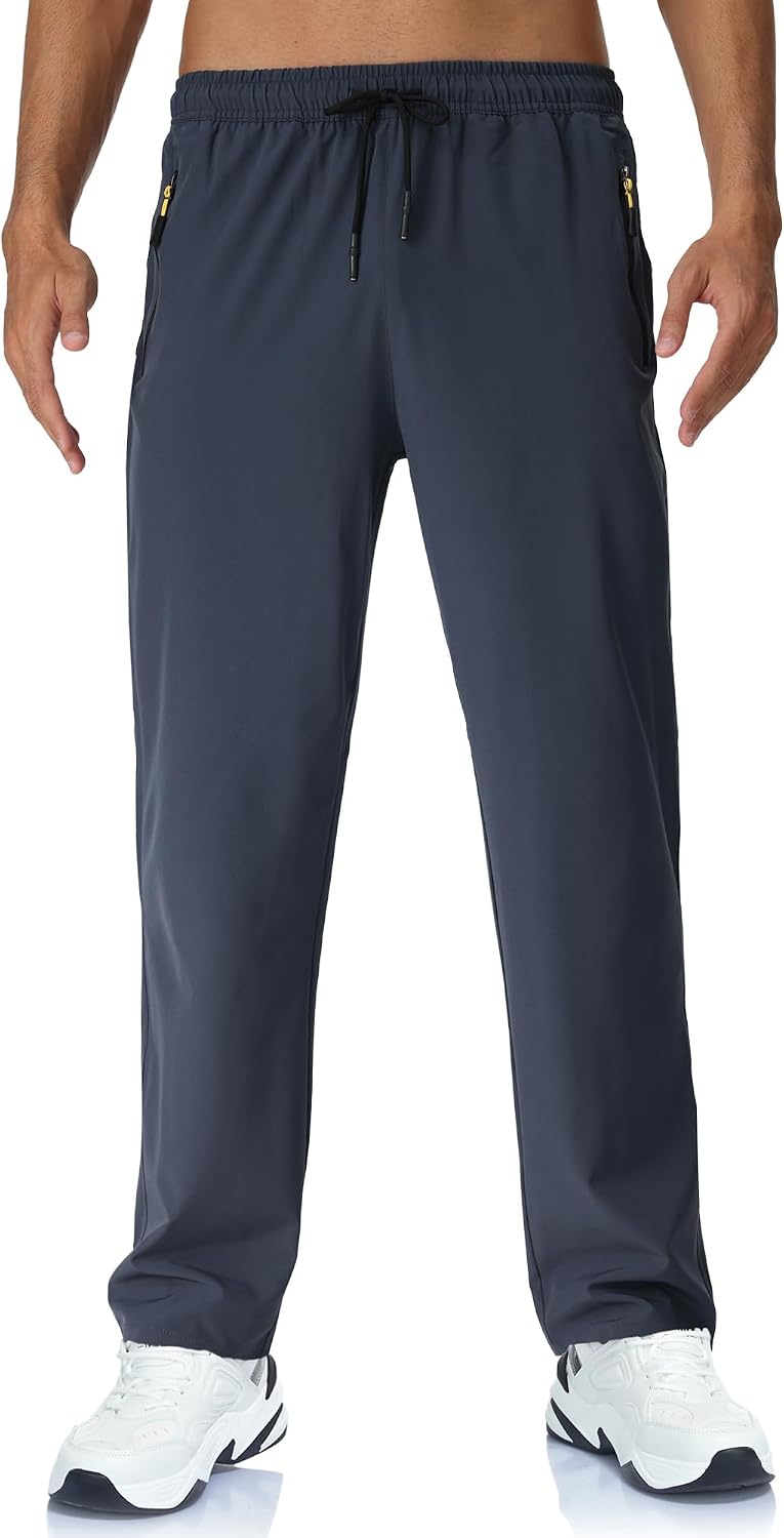 Rapoo Mens Lightweight Hiking Pants Quick Dry Stretch Joggers for Running Workout Casual - Image 3