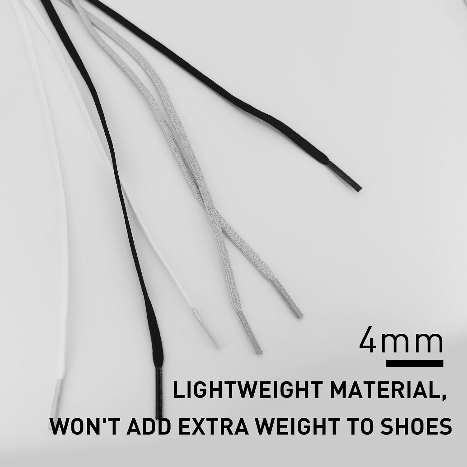 UamGlsob 5/32''(4mm) Soccer Shoe Laces for Mercurial Shoes,Thin Flat Shoelaces Replacement Strings for Football Sneakers - Image 5