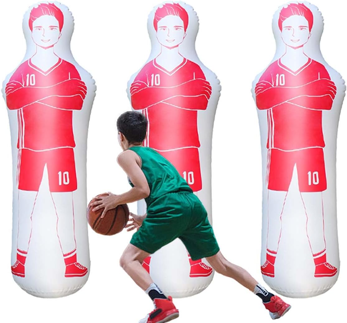 ZHUYNXIR Inflatable Soccer Dummy, Soccer Training Equipment, Inflatable Dummy Goalkeepr Air Mannequin Free Kick Wall Goalkeeper Defender Training for Children Adults - Image 8