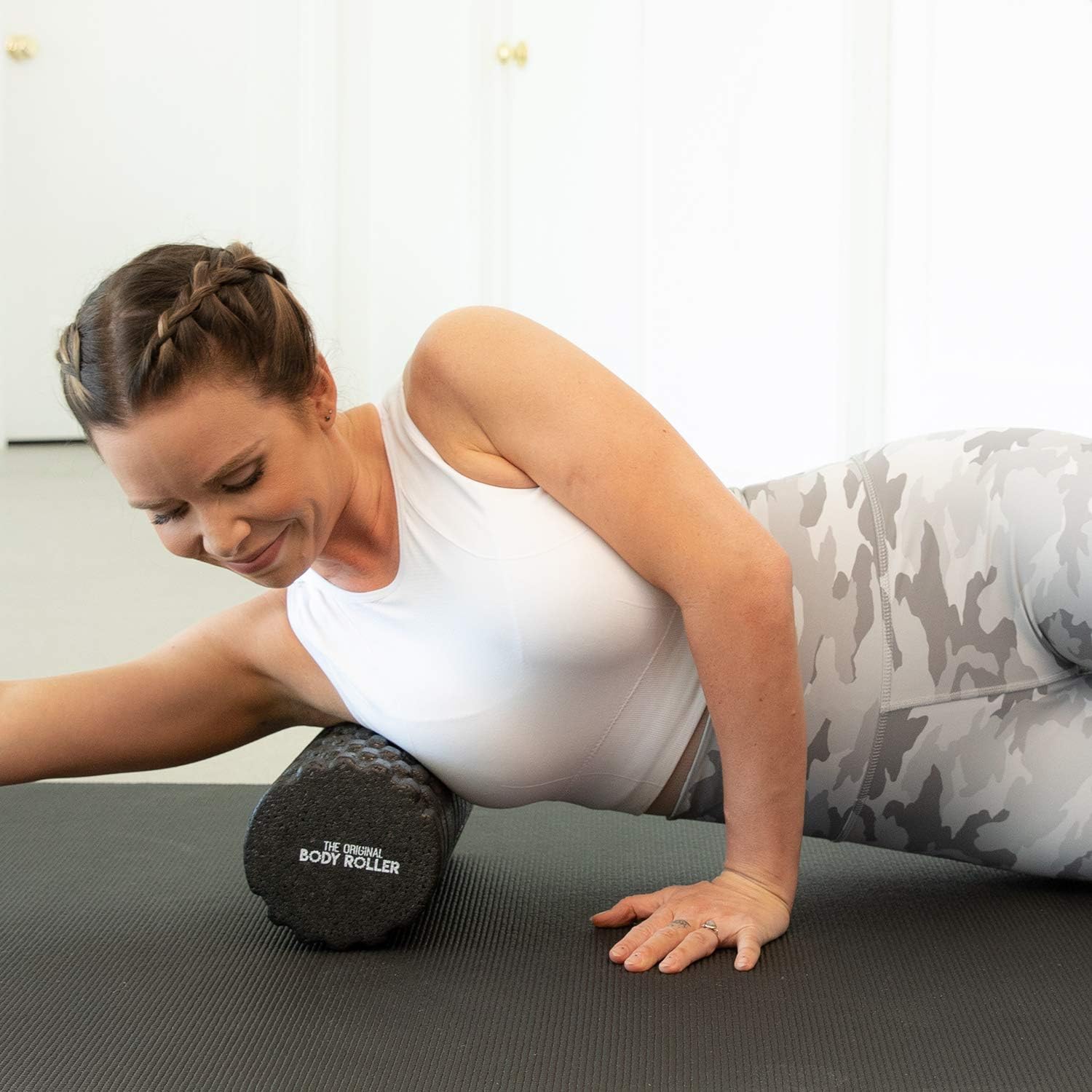 The Original Body Roller High Density Foam Roller for Exercise & Recovery | Firm, Patented Texture is ideal for pre- and post- workout massages, Trigger Point Relief, Physical Therapy, and Back Pain - Image 4