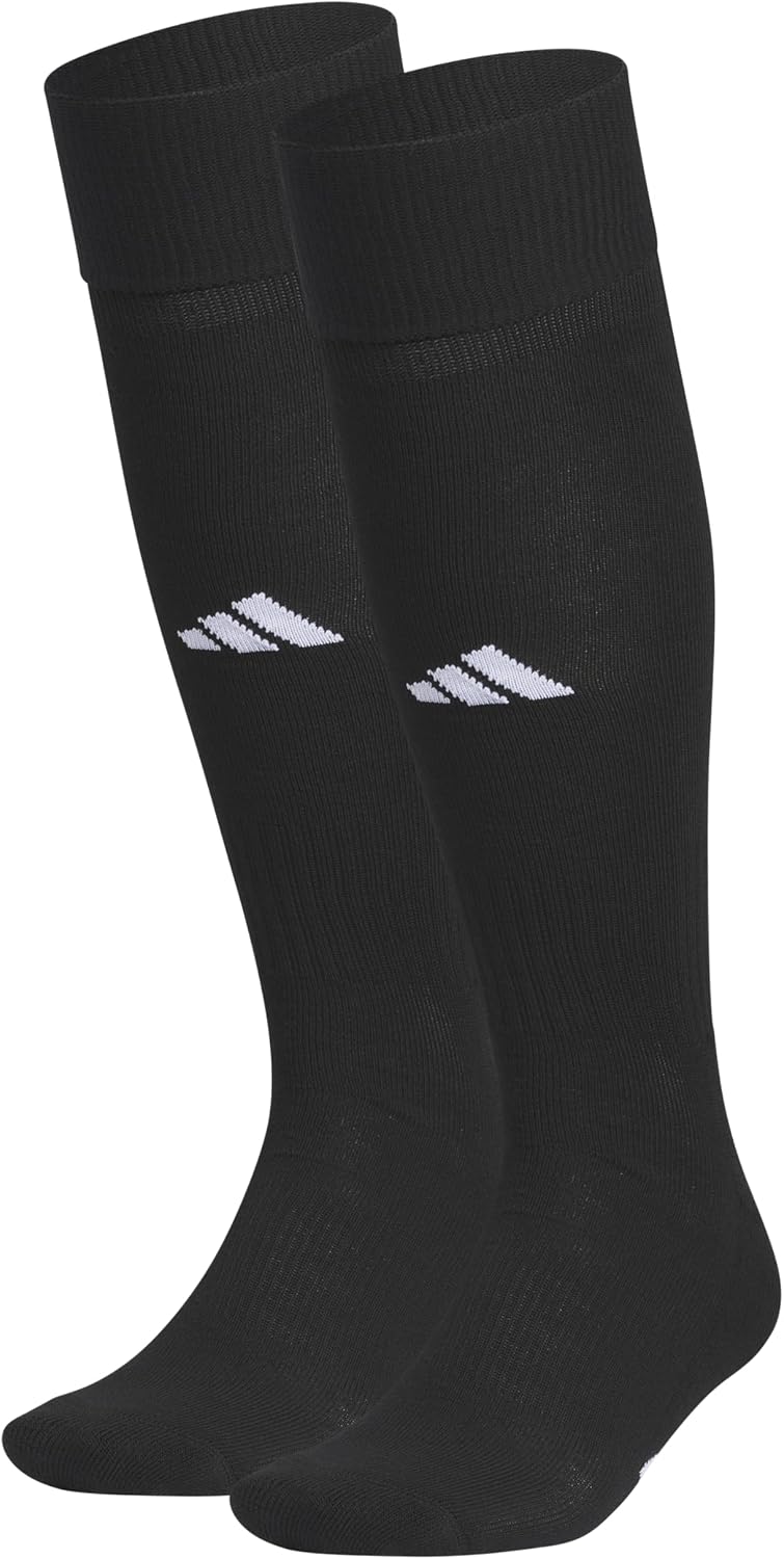 adidas Rivalry Over-the-Calf Soccer Socks 2 Pairs | Unisex, 2-Pack, Cushioned Impact Zones, Arch & Ankle Support, Secure Compression, Over-The-Calf Fit, Game & Practice Ready