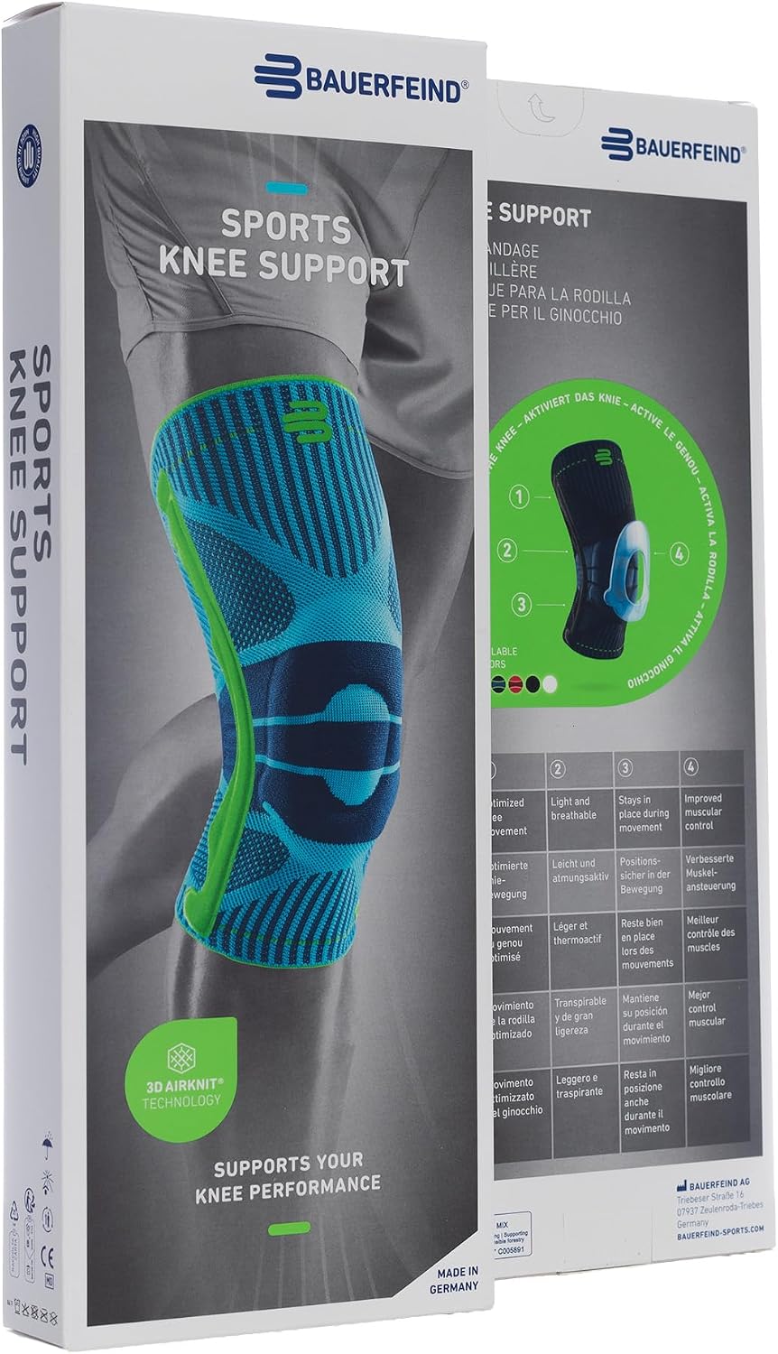 Bauerfeind Sports Knee Support - Knee Brace for Pain Relief and Stabilization - Patellar Knee Pad for Enhanced Support - Targeted Compression - Lightweight & Durable - Image 8