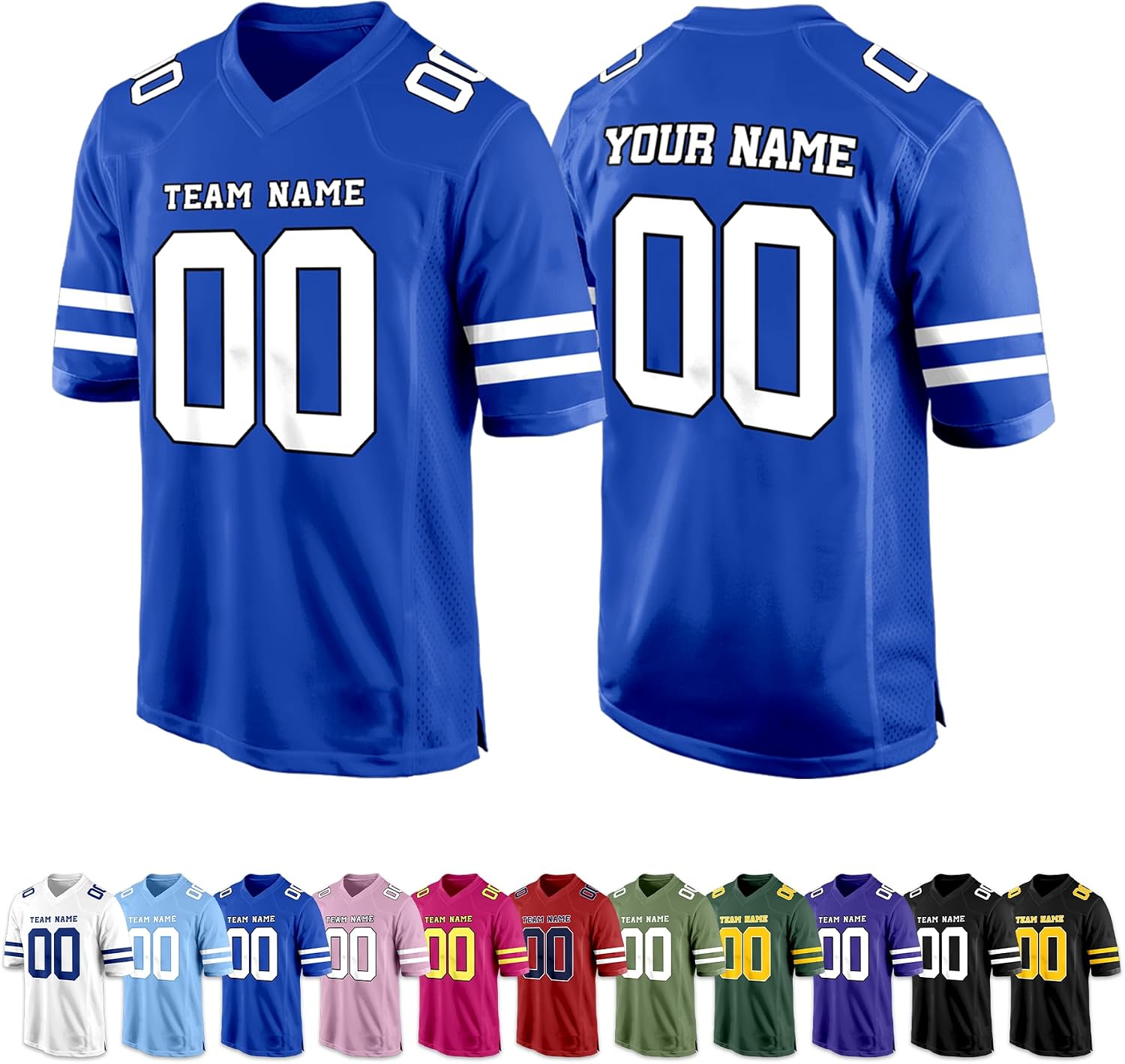 Custom Football Jersey Personalized Stitched Name Number Customized Football Shirt Uniform for Men Women Youth