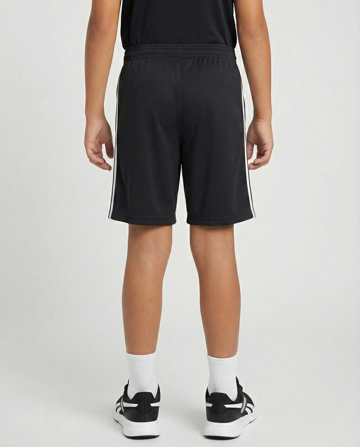 3 Pack Boys' Dry Fit Athletic Shorts Basketball Soccer Running Gym Kids | Quick Dry, Moisture Wicking, Side Taping, Stretch, Elastic Drawstring Waist, Pockets, School, Uniform, Golf, Boxing, Hiking - Image 5