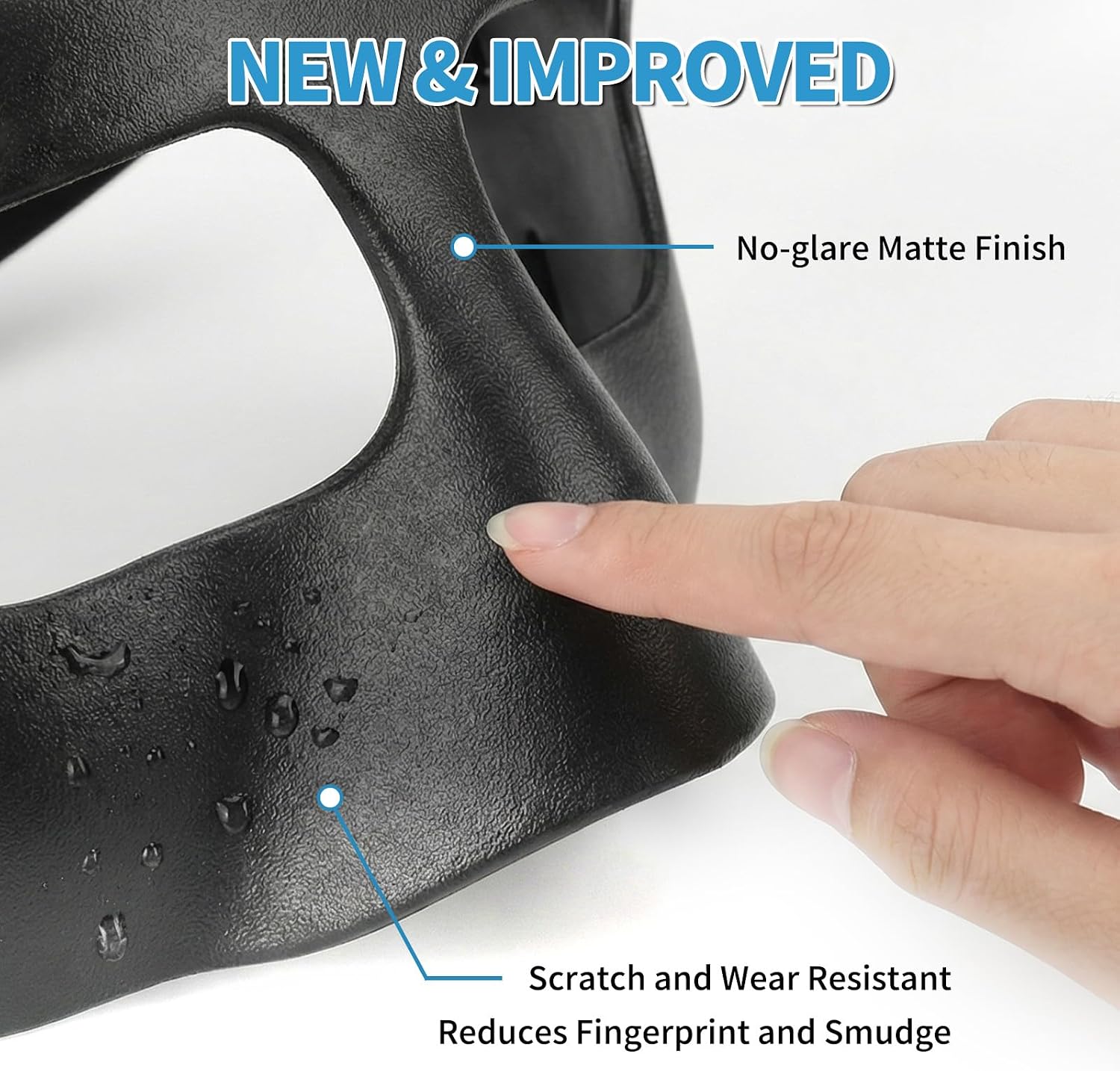 QK03B Matte Nose Guard for Broken Nose, Basketball Face Mask, Protective Sports Shield for Soccer, Adjustable with Padding for Men and Women - Image 3