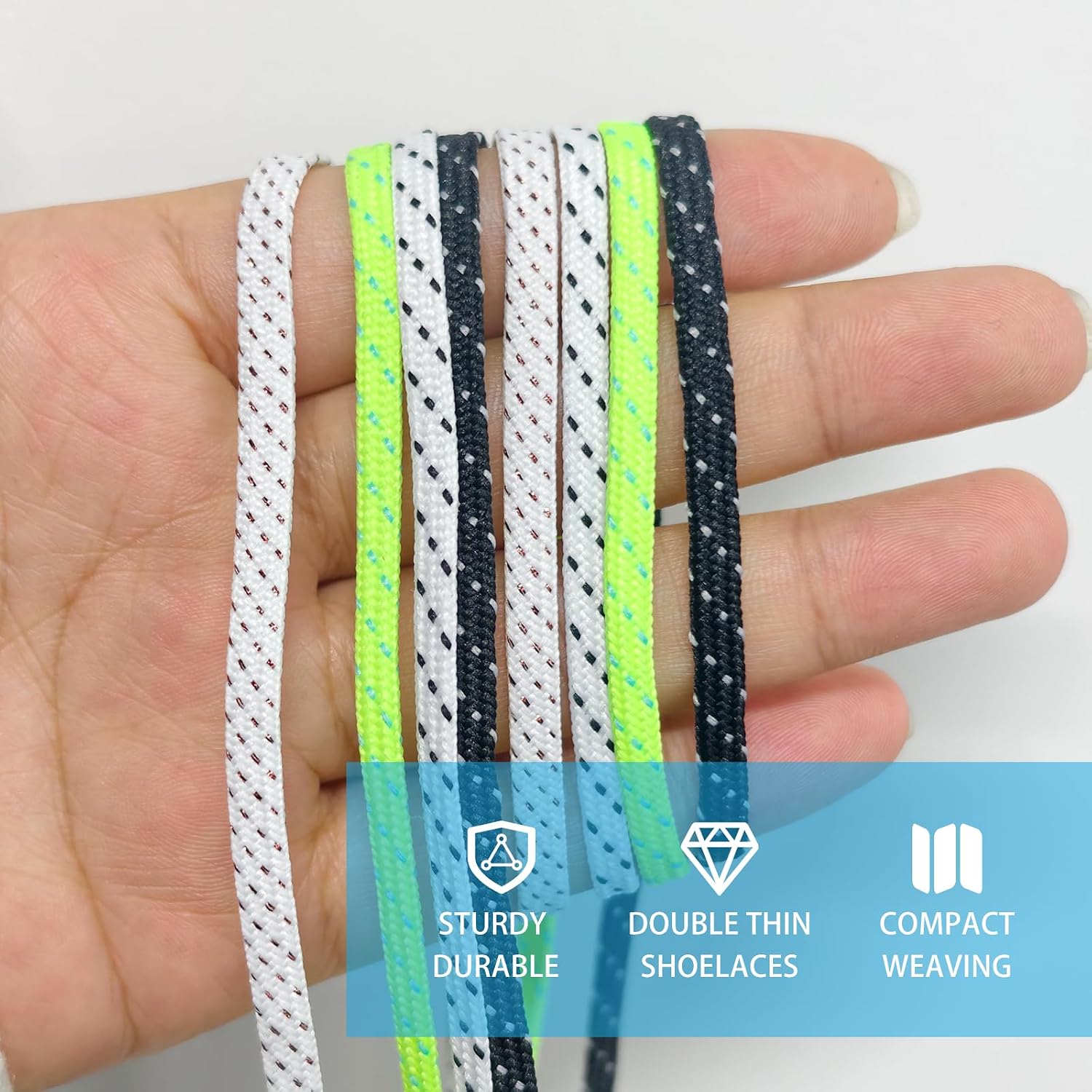 UamGlsob 4MM Soccer Shoelaces for Mercurial Vapor/Superfly Shoes, Lightweight No-Fray Polyester Replacement Football Laces - Image 6