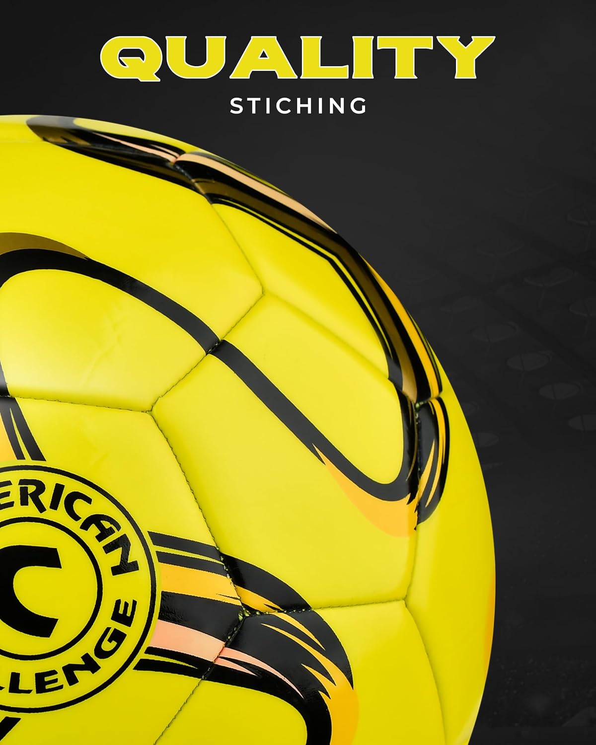 American Challenge Brasilia Soccer Ball Size 5, 4, 3 & 2 | Durable TPU casing with Hybrid SR bladder for reliable bounce, ideal for training and recreational play - Image 3