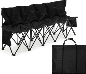 5 Seats Folding Soccer Bench, Sport...