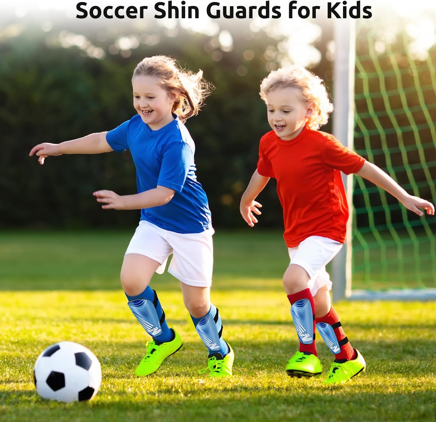 Shin Guards Soccer Kids Toddler, Shin Guard for Boys Girls 2-18 Years Old | Soccer Shin Guard, Football Shin Pads Protection Equipment with Adjustable Straps, Youth Teenagers - Image 7