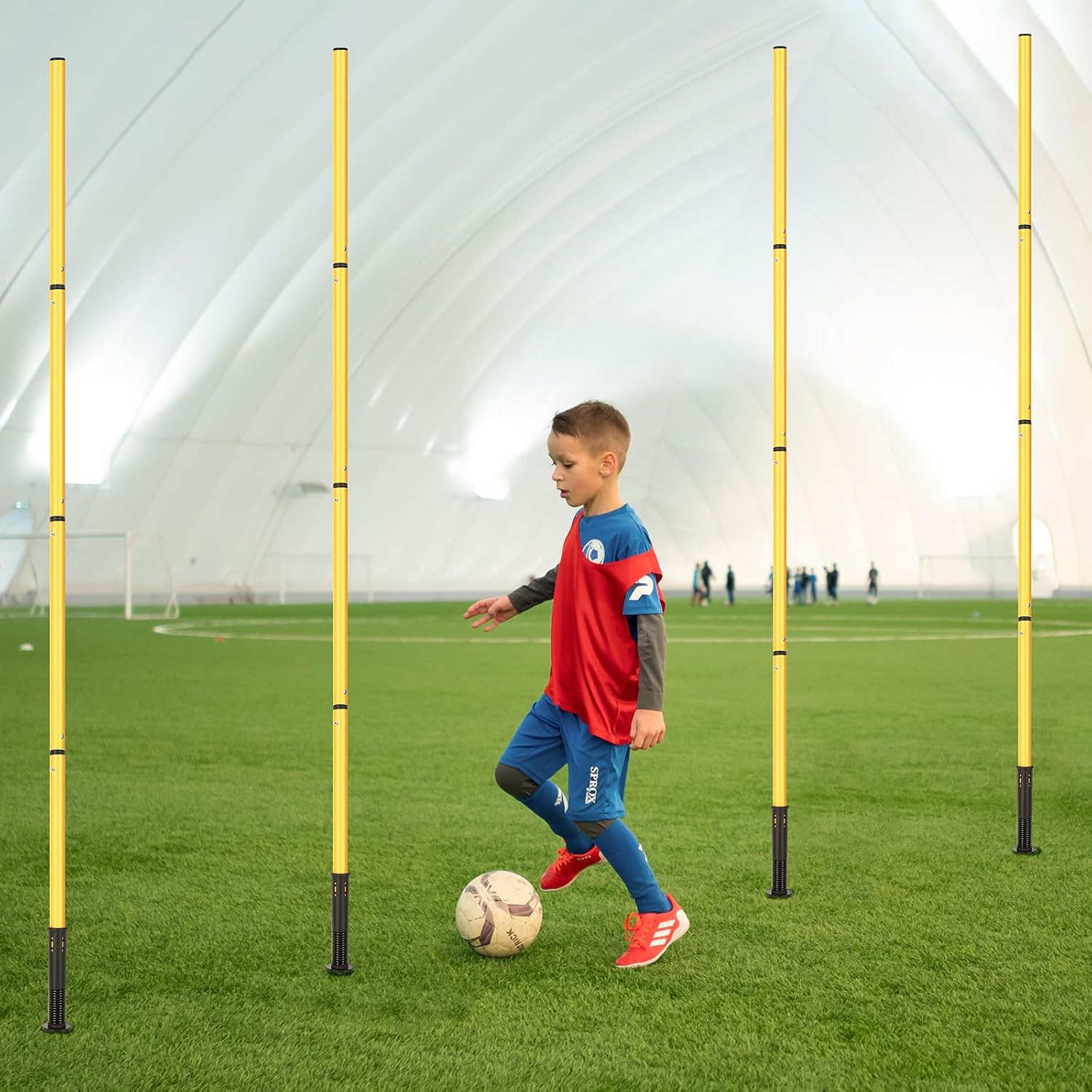 Soccer Agility Training Equipment: 6 Soccer Agility Poles, 20ft Agility Ladder, 10 Soccer Cones, 1 Jump Rope. Soccer Training Poles for Speed Training, Agility Training - Image 7