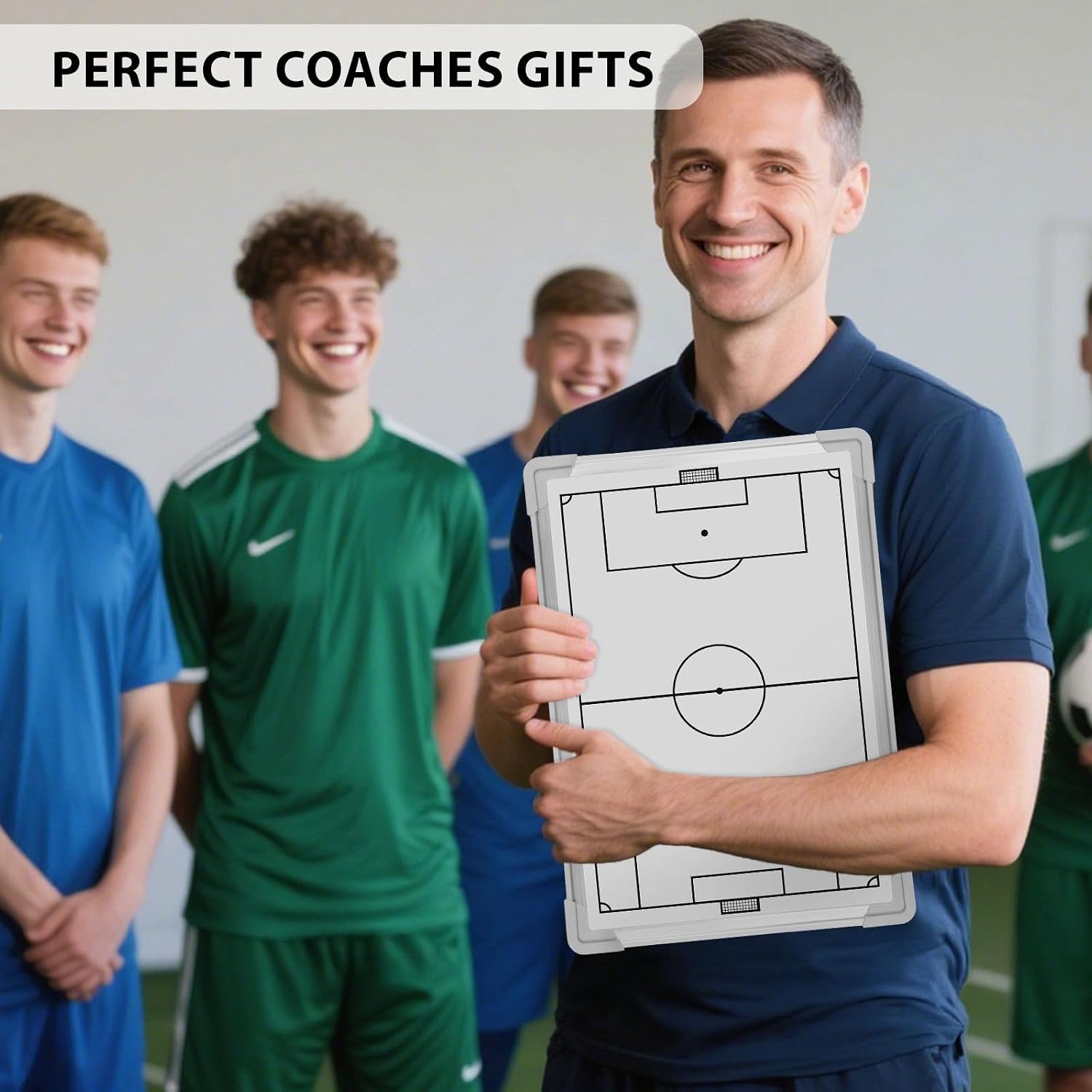 Soccer Dry Erase Coaches Clipboard, Large Soccer Lineup Coaching Strategy Tactics Board,Portable Soccer Clipboard for Coaches Soccer Dry Erase Whiteboard Strategy Tactical Blackboard - Image 8
