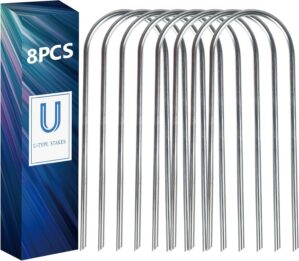 8 Pcs Galvanized Trampoline Stakes ...