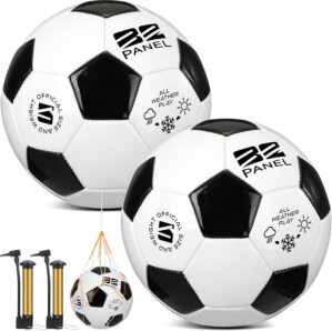 Shappy 2 Pcs Soccer Balls Bulk with...