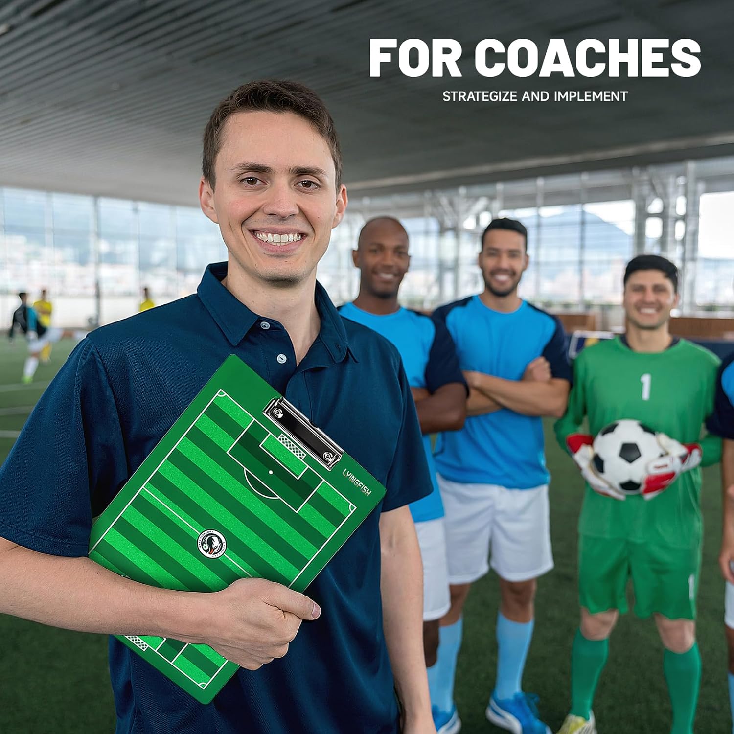 Dry Erase Coaches Clipboard, Waterproof Soccer Whiteboard for Coaches Double-Sided Soccer Clipboard for Coaches Writable and Erasable Coaching Board Dry Erase Coaching Board Dry Erase Clipboard Gift - Image 6