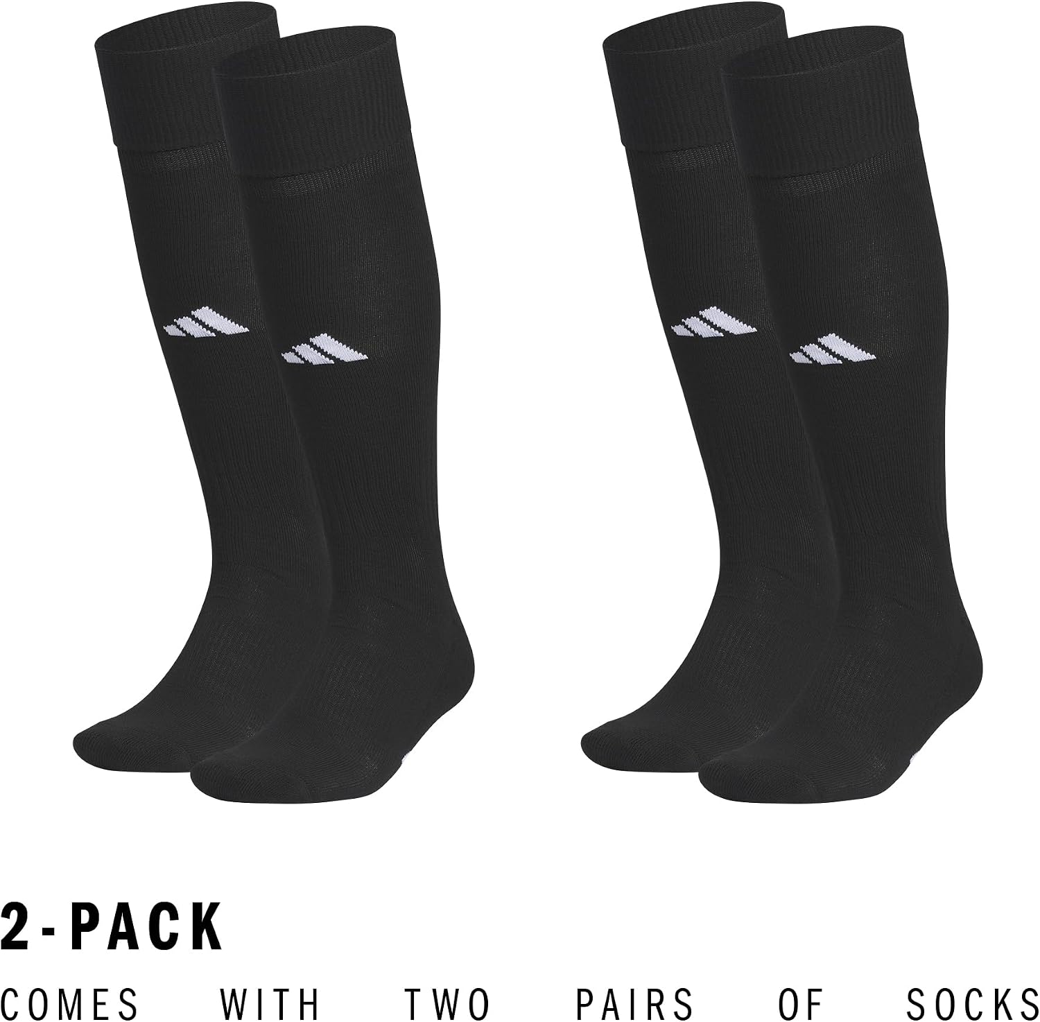 adidas Rivalry Over-the-Calf Soccer Socks 2 Pairs | Unisex, 2-Pack, Cushioned Impact Zones, Arch & Ankle Support, Secure Compression, Over-The-Calf Fit, Game & Practice Ready - Image 7
