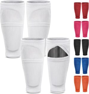 Shin Guard Sleeves 2 Pairs, Soccer ...