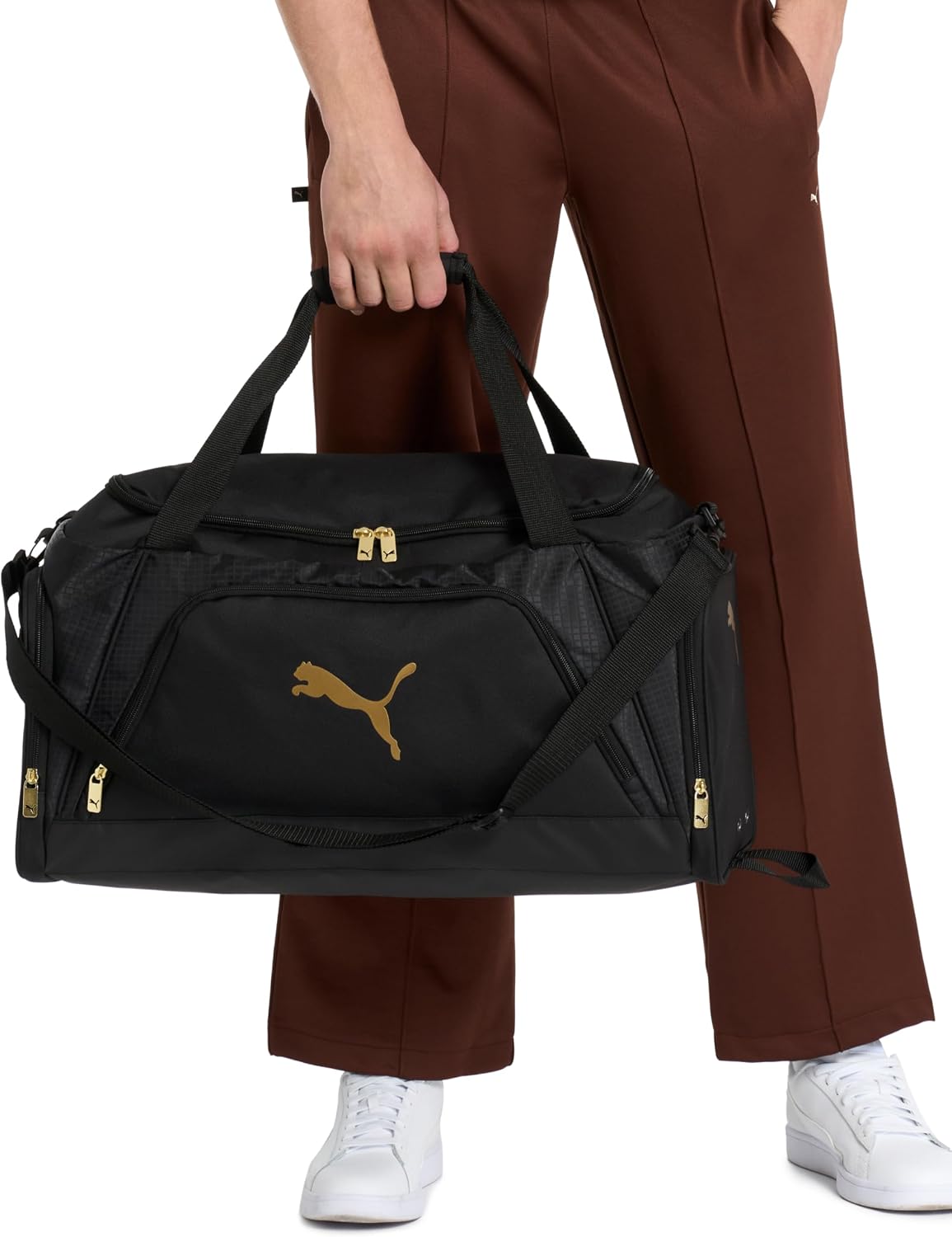 PUMA Accelerator Duffel Bag with Removable Strap & Shoe Pocket - Image 6
